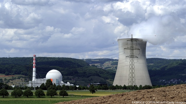Leibstadt nuclear power plant is seen on
