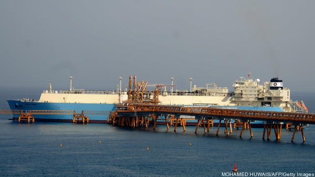 An tanker is docked on June 05, 2010 off