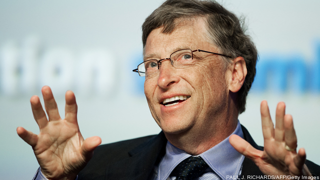 Microsoft Chairman Bill Gates delivers r