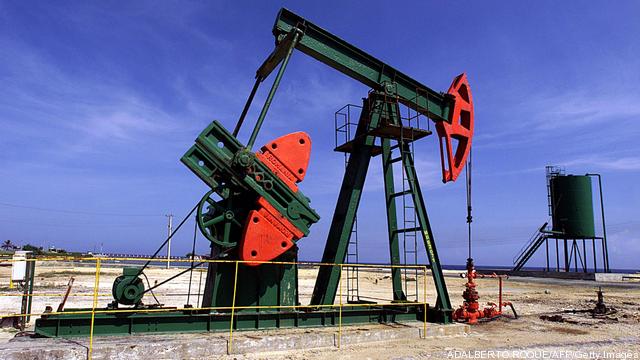 Picture of oil field pumps taken 28 July