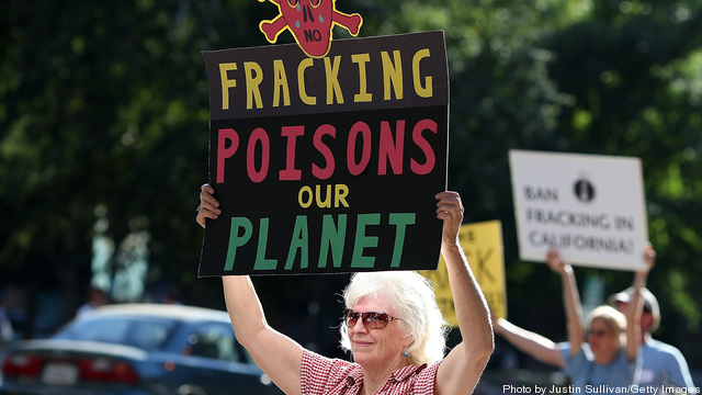 Activists Rally Against Fracking Outside California EPA Office