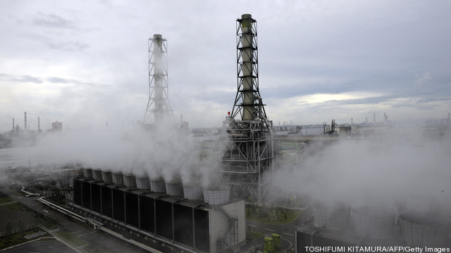 Steams rises from the Kawasaki natural g