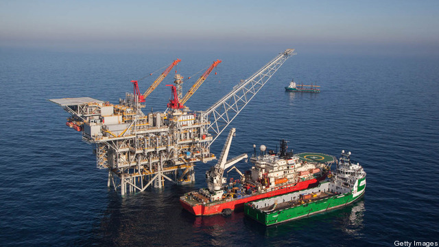Tamar, The Natural Gas Production Platform Off The Israeli Coast, Is To Begin It's Natural Gas Production