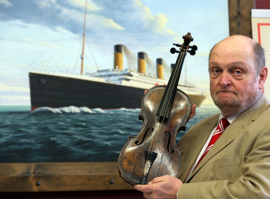 Titanic Violin Goes On Display To The Public