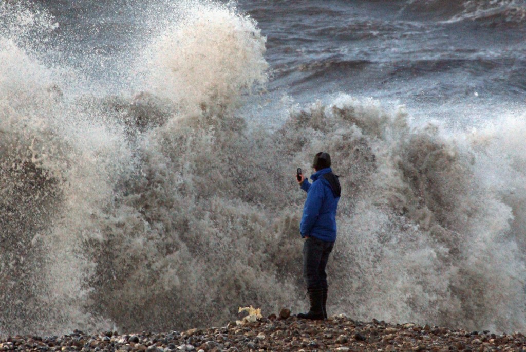 Rain And High Winds Battering The UK