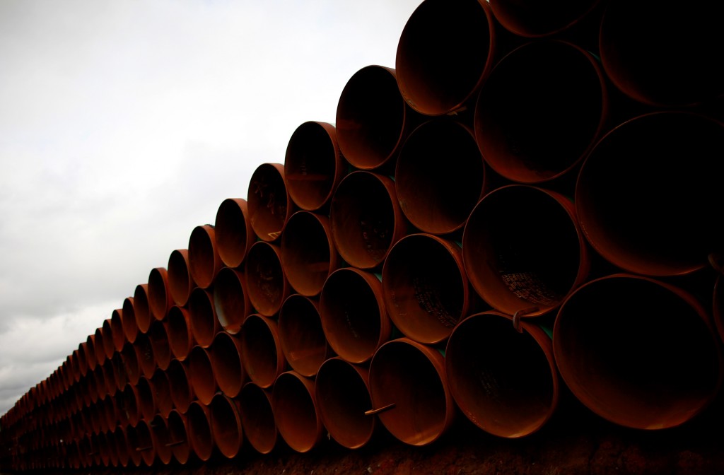 President Obama Speaks At Southern Site Of The Keystone Oil Pipeline