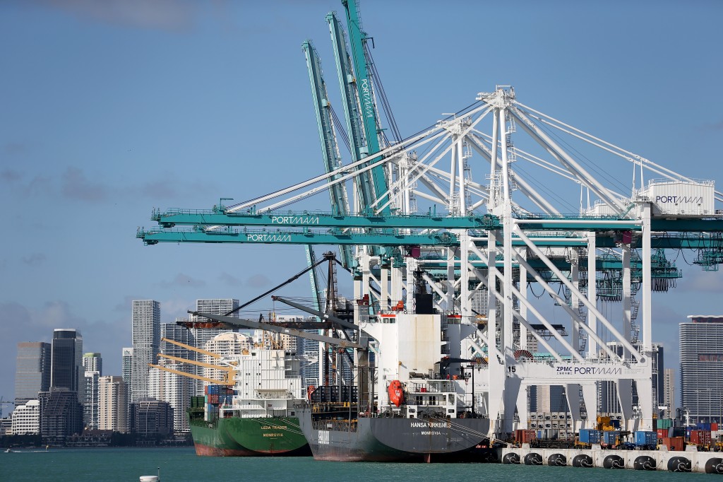 FL Gov. Rick Scott Tours Dredge Site At PortMiami