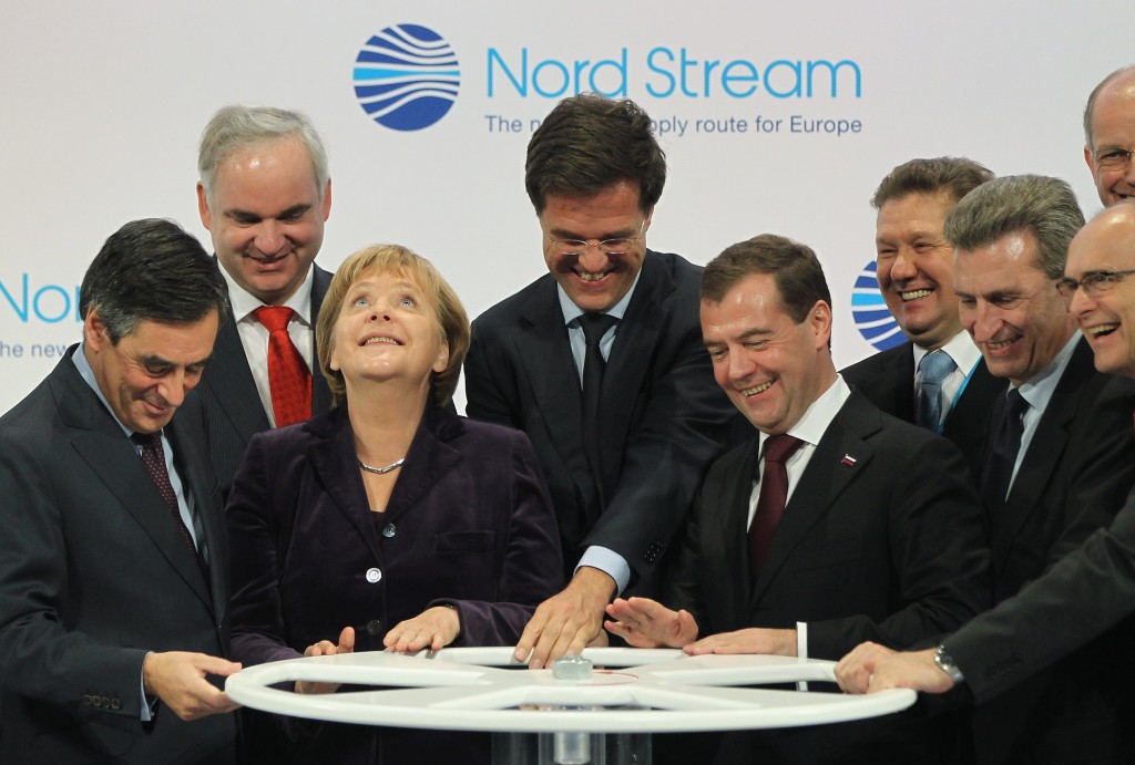 Merkel And Medvedev Inaugurate Nord Stream Gas Pipeline