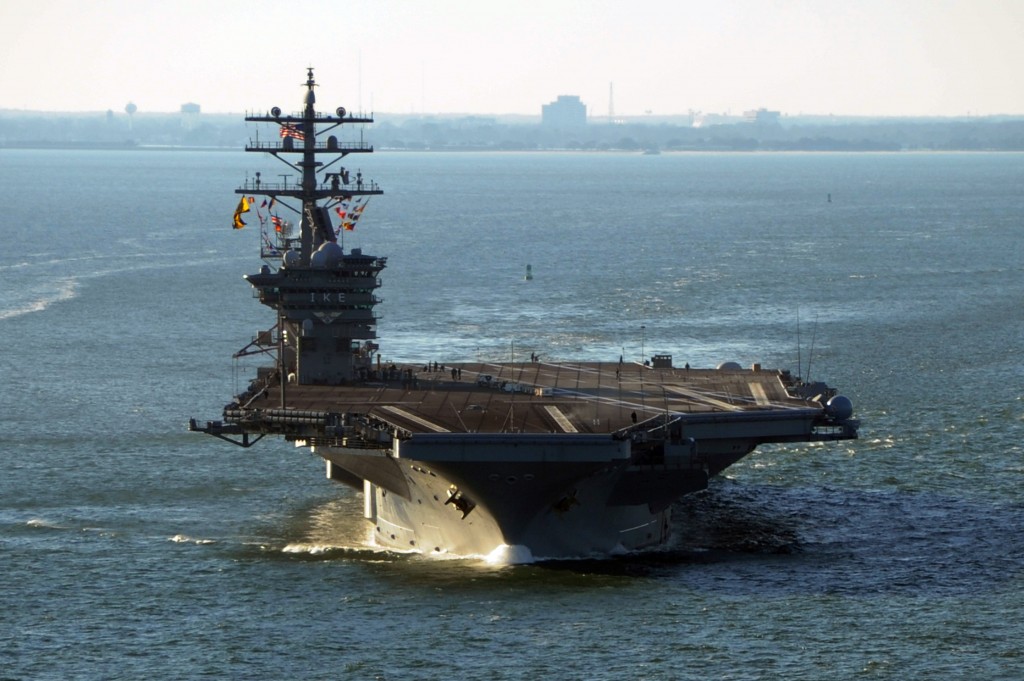 USS Dwight D. Eisenhower Departs For Deployment