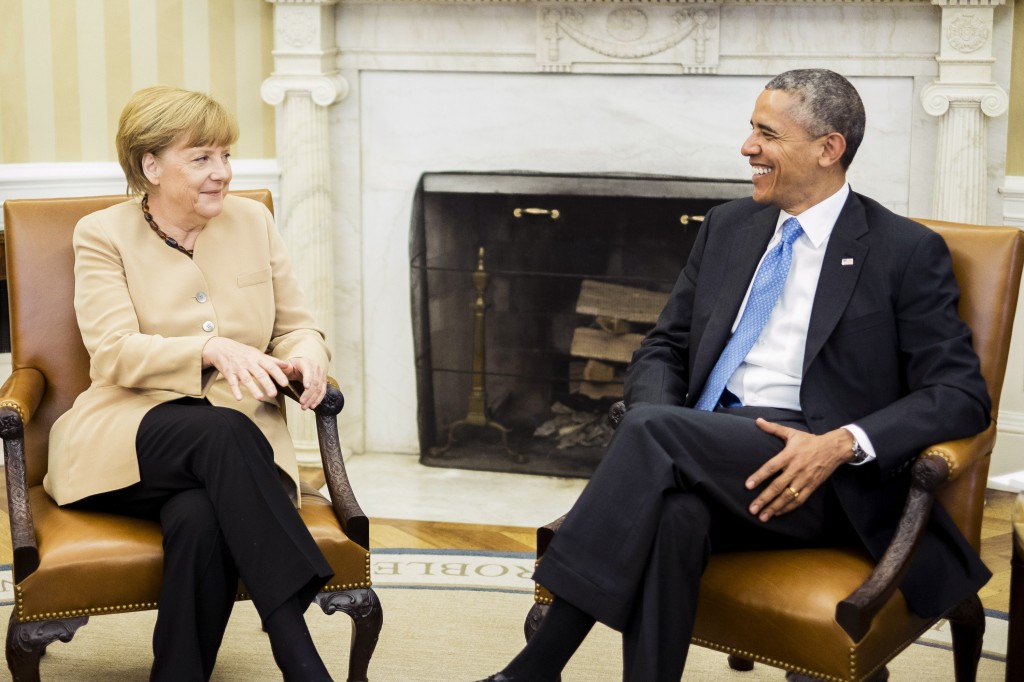 Obama And German Chancellor Merkel Hold Joint Press Conference At White House