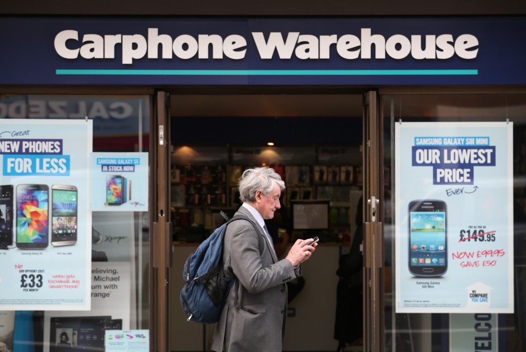Carphone Warehouse And Dixons Agree £3.8bn Merger