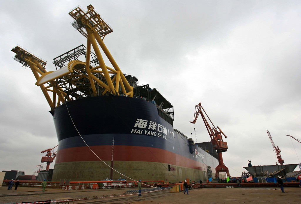 China Launches Huge Oil Production And Storage Vessel