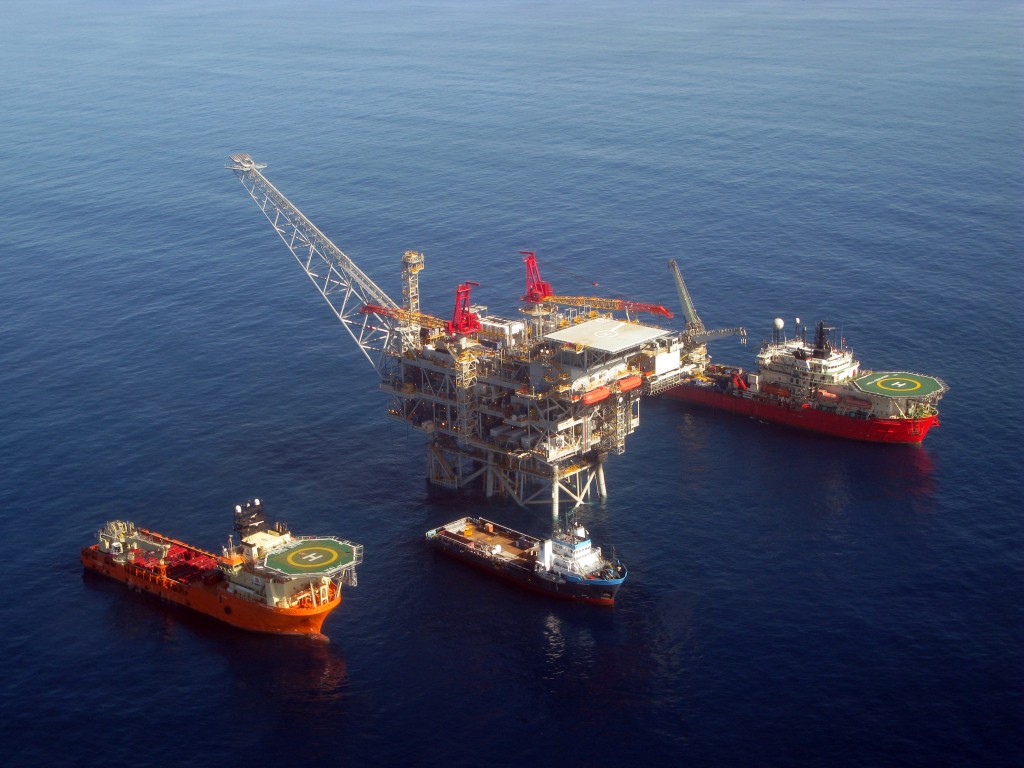 Tamar, The Natural Gas Production Platform Off The Israeli Coast, Is To Begin It's Natural Gas Production