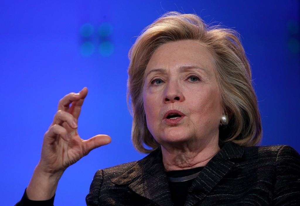 Hillary Clinton Addresses Watermark Silicon Valley Conference For Women