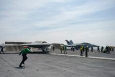 X-47B Drone & Manned F-18 Take Off & Land Together In Historic Test