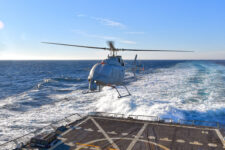 Fire Scout Drone’s First At-Sea Takeoff