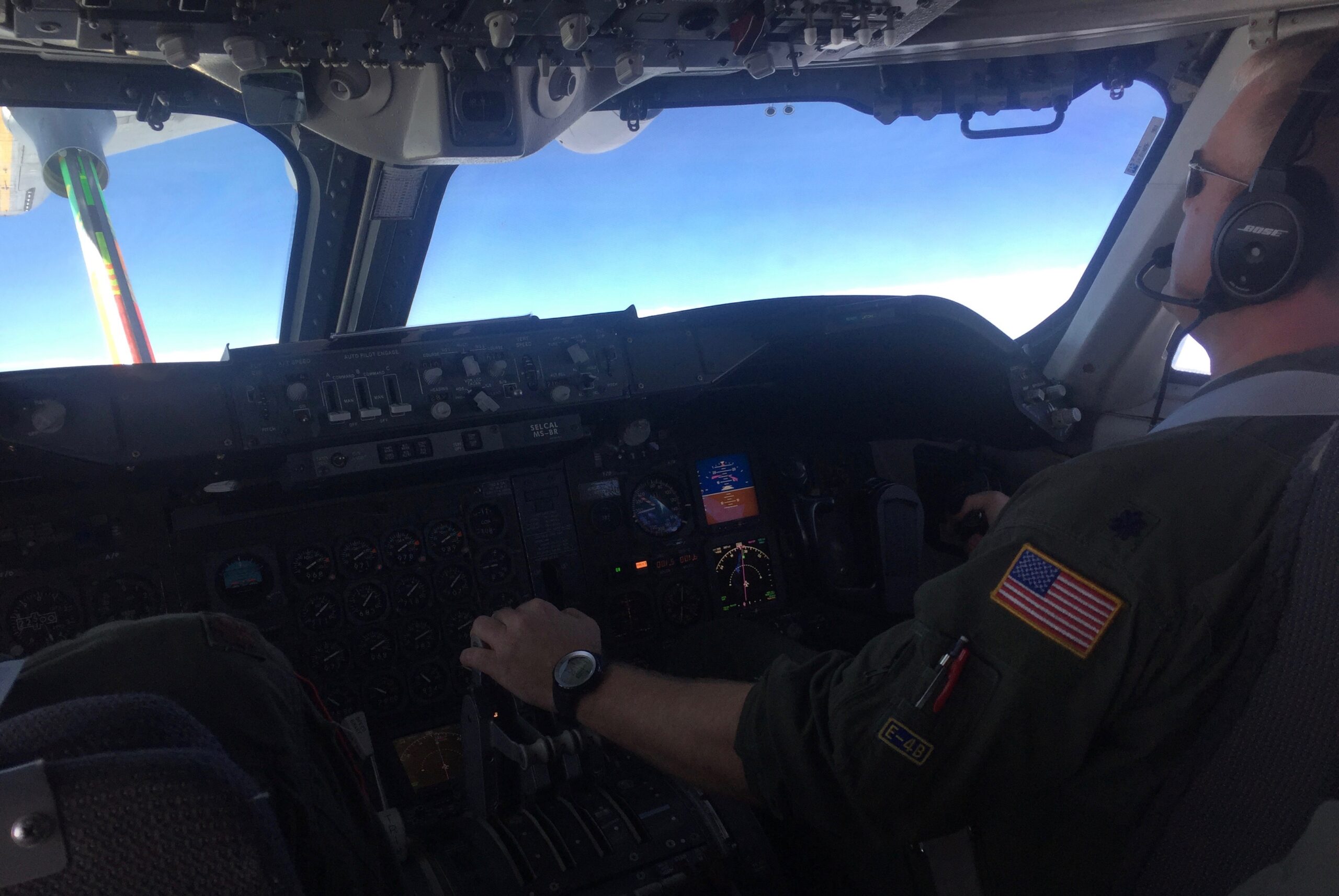 Refueling An E-4B, With SecDef Aboard