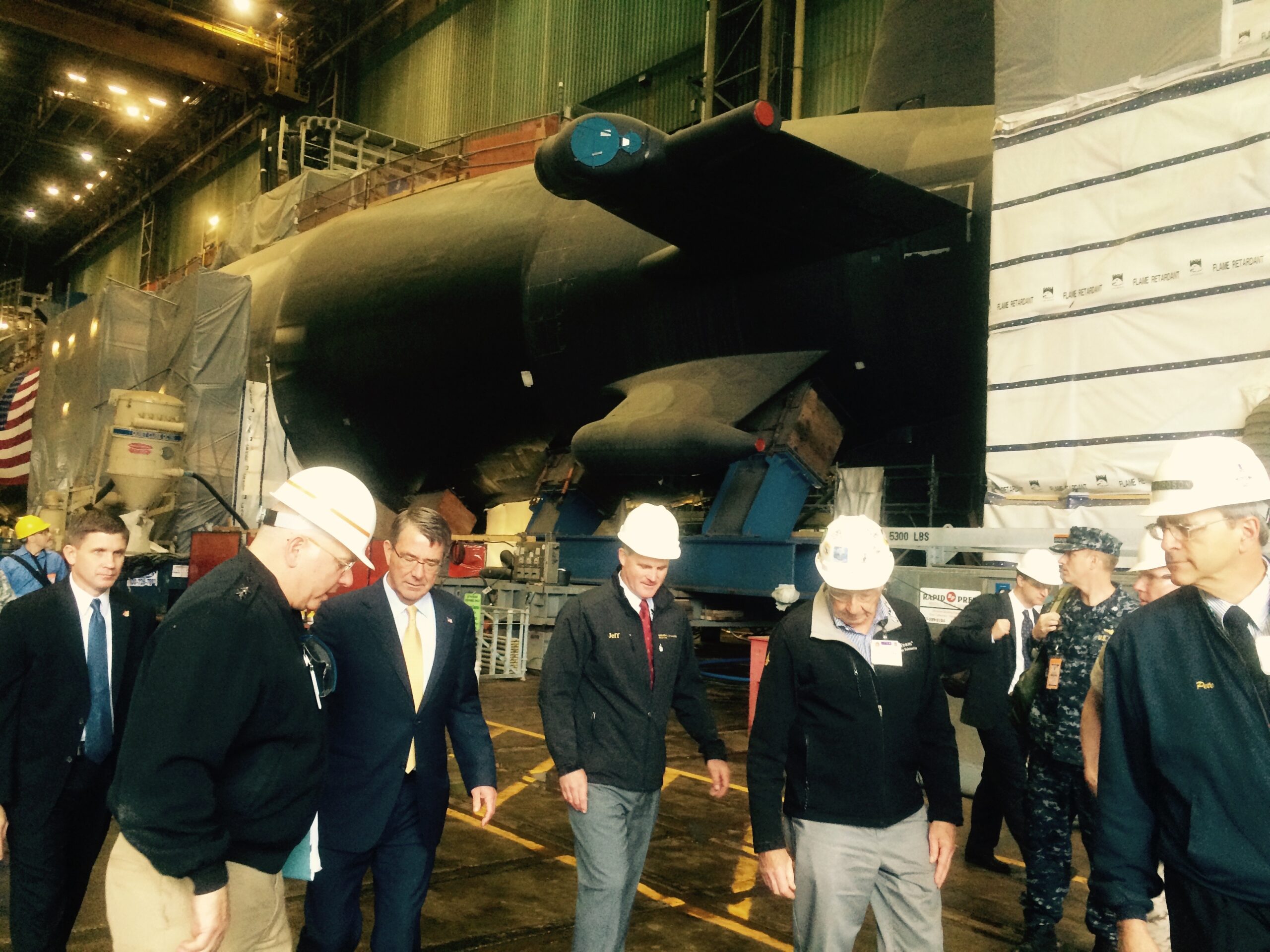 Welding Problems Fixed For Virginia Subs; Carter Tours Electric Boat