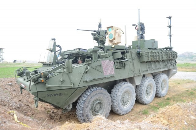 Army: 50 kW Laser Stryker By 2021, 100 kW FMTV Truck By 2022