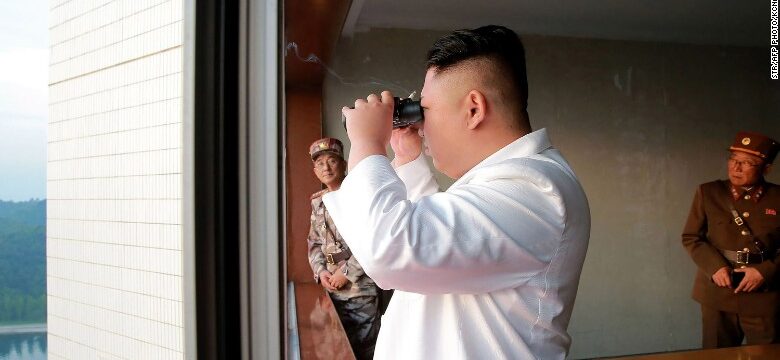 Kim Jung-un watches ballistic missile launch