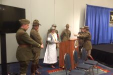 World War I Reenactor Shows Off Gear For Centennial At AUSA