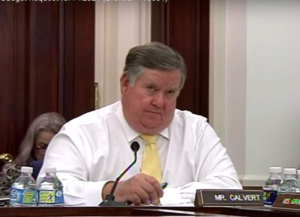 screenshot of Congressional hearing video on YouTube