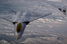 Lockheed Martin Skunk Works concept art of a sixth-generation fighter