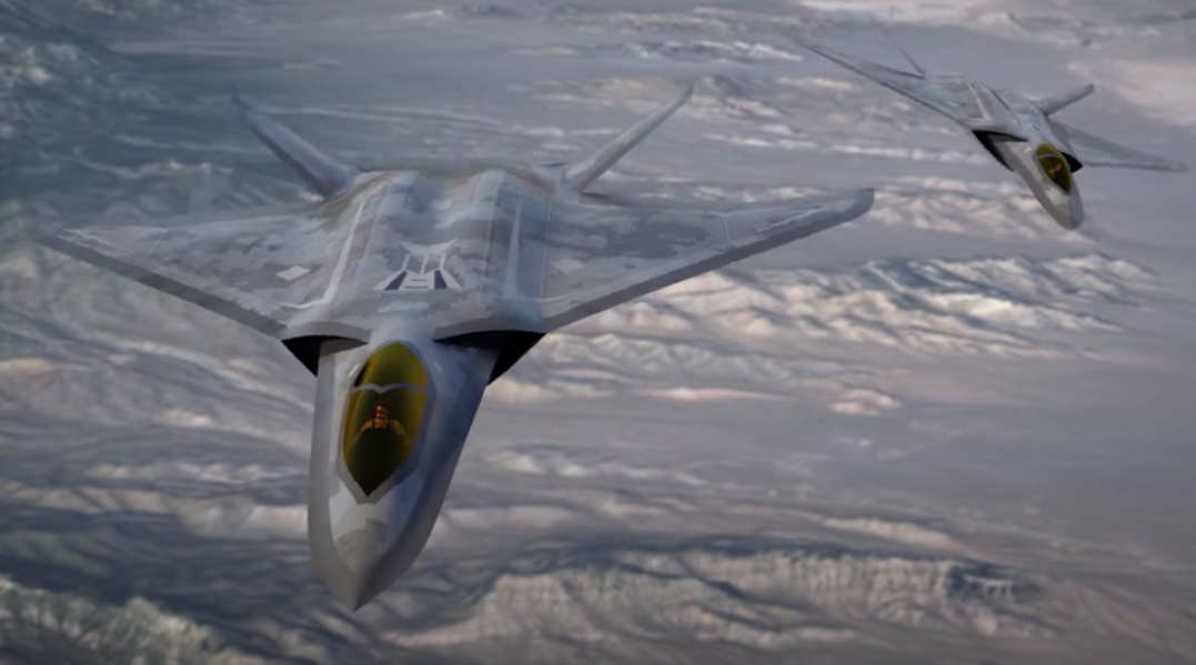 Lockheed Martin Skunk Works concept art of a sixth-generation fighter