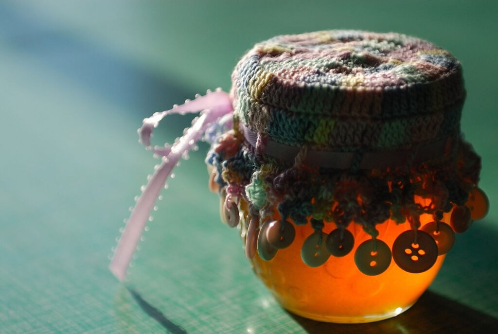 A honeypot on a table.