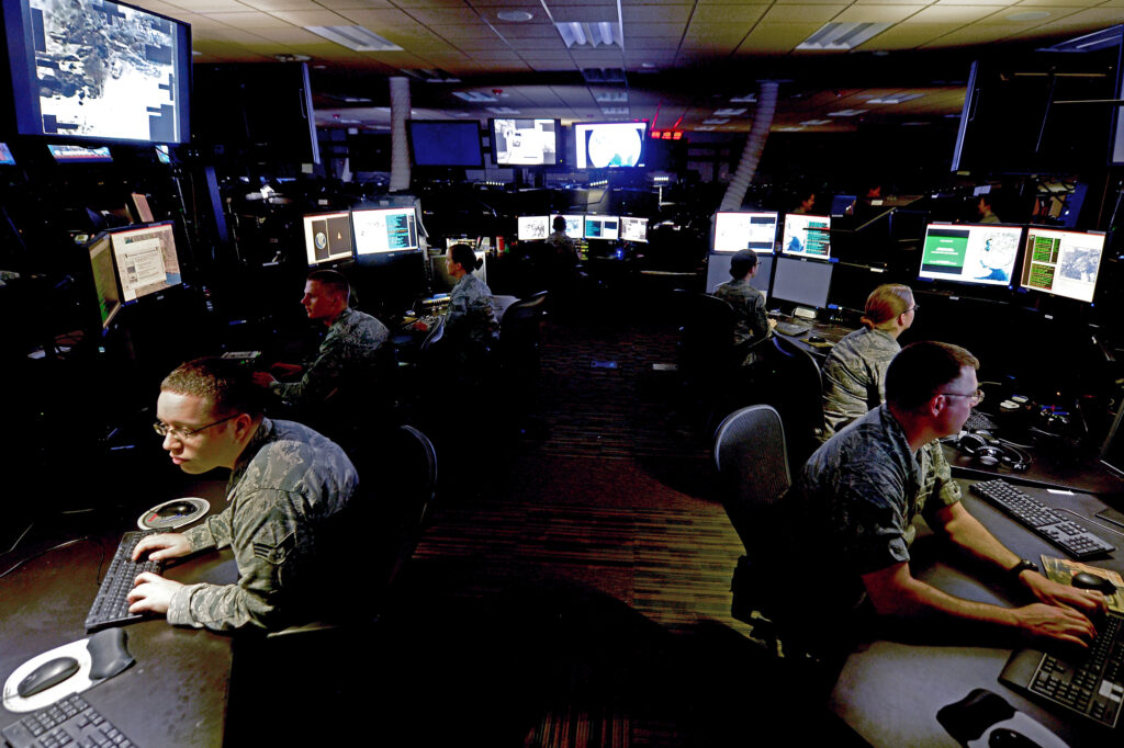 he Air Force Distributed Common Ground System (AF DCGS), also referred to as the AN/GSQ-272 SENTINEL weapon system, is the Air Force’s primary intelligence, surveillance and reconnaissance (ISR) collection, processing, exploitation, analysis and dissemination (CPAD) system. (U.S. Air Force photo)
