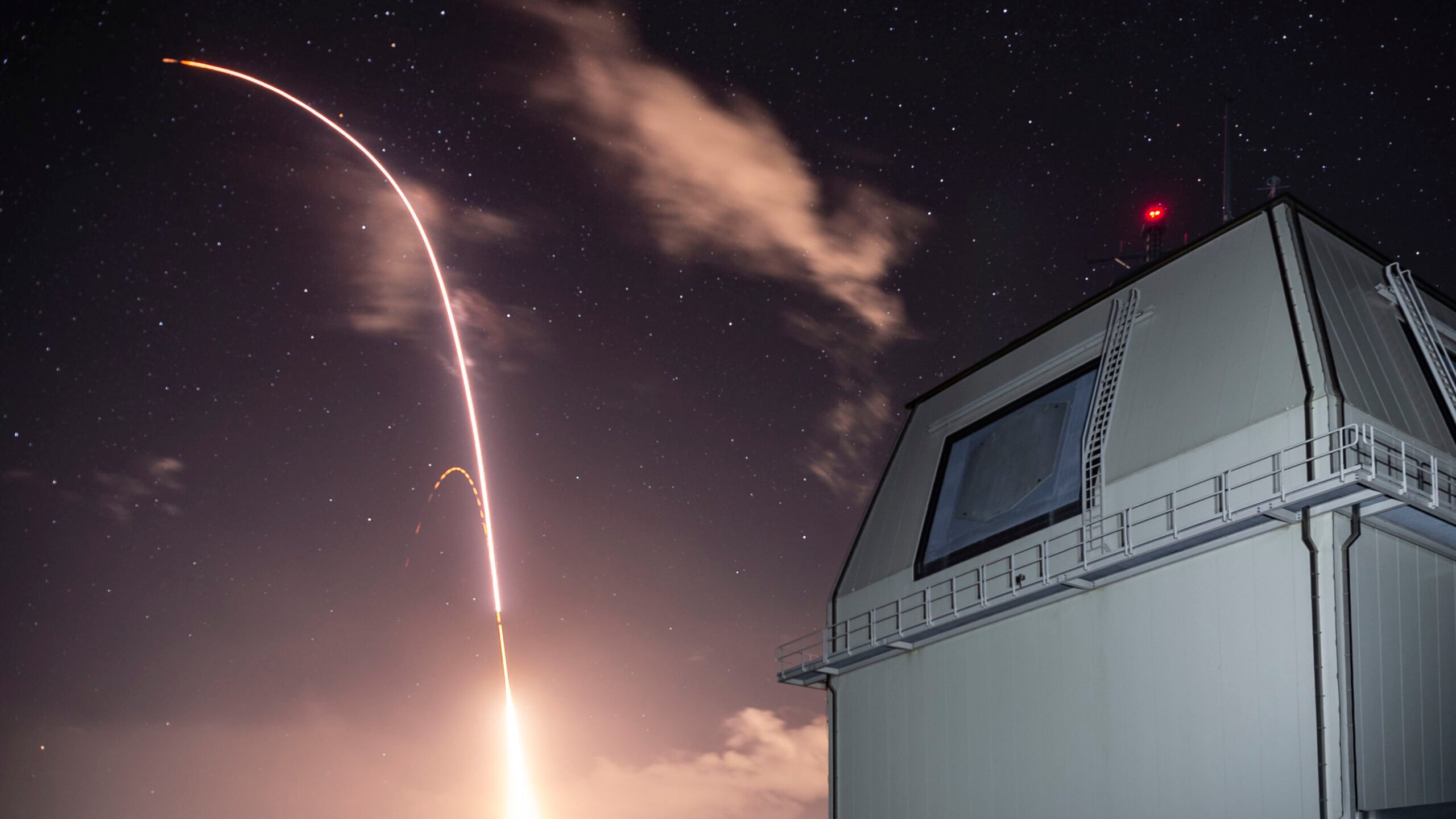 A Standard Missile-3 Block IIA missile launches from the Aegis Ashore Missile Defense Test Complex at Pacific Missile Range Facility in Kauai, Hawaii, Dec. 10, 2018.