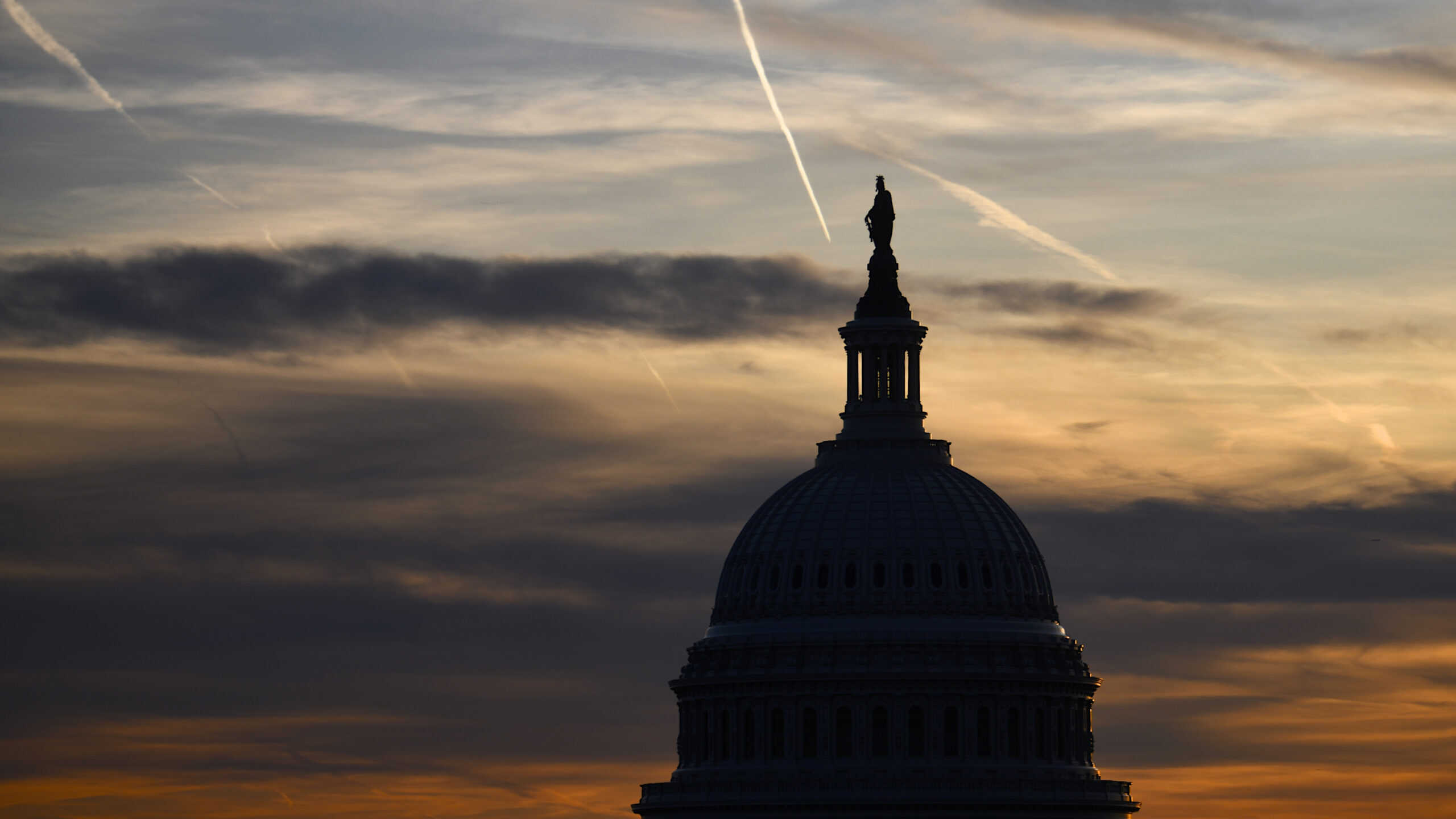 Congress Capitol Building sunset