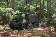 In first, Army soldiers fight with, and against, robotic vehicles in training