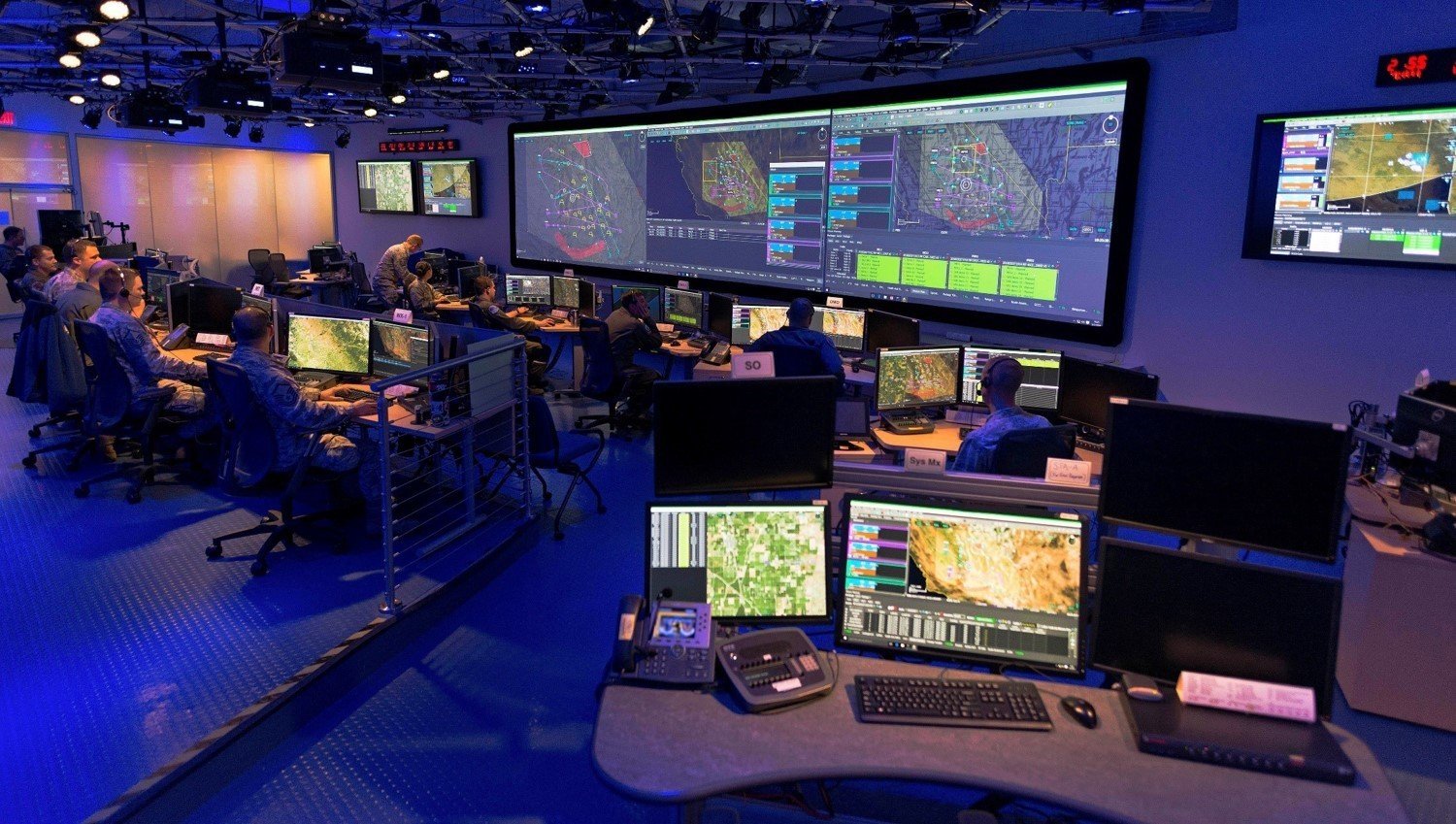 Common Mission Control Center – Integration Lab at Beale Air Force Base, California.
