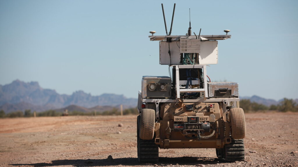 Robotic vehicles, drones coordinate recon at Army's Project Convergence