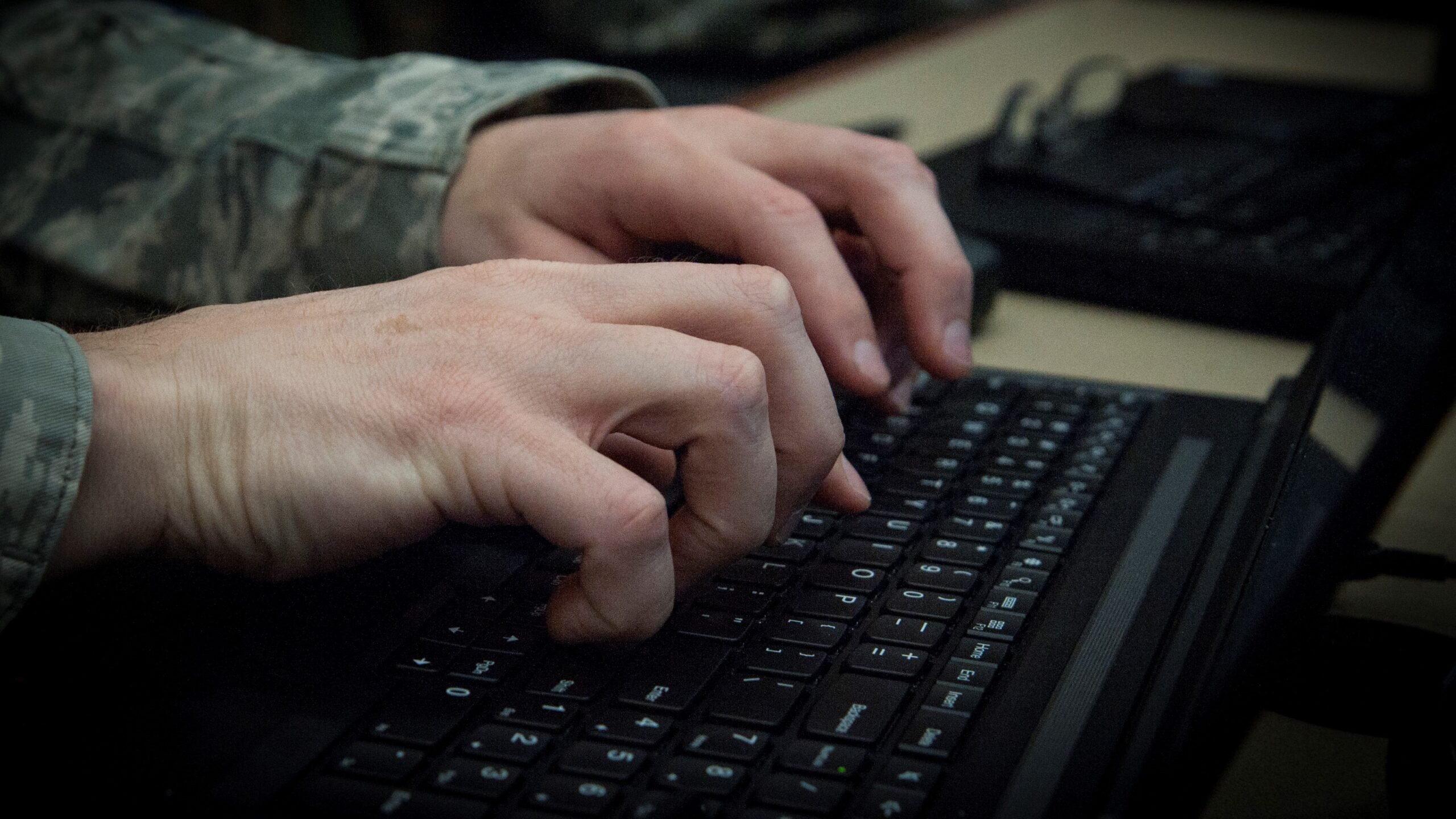 Military cyber typing computer