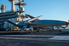 Navy’s unmanned refueling drone completes first ops on an aircraft carrier