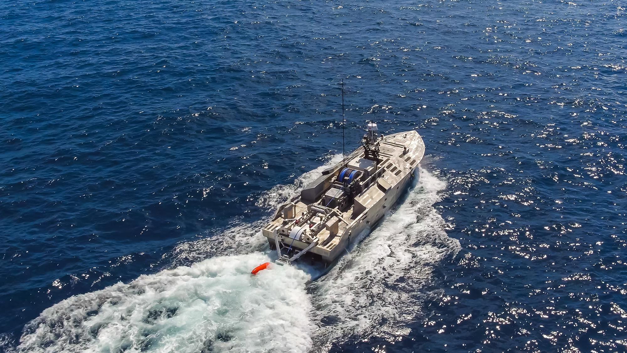 Navy’s unmanned minesweeper clears underwater shock trials