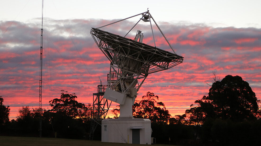 Lockheed Australia satellite dish