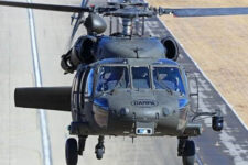 A robo-Black Hawk helicopter flew with no pilots for the first time