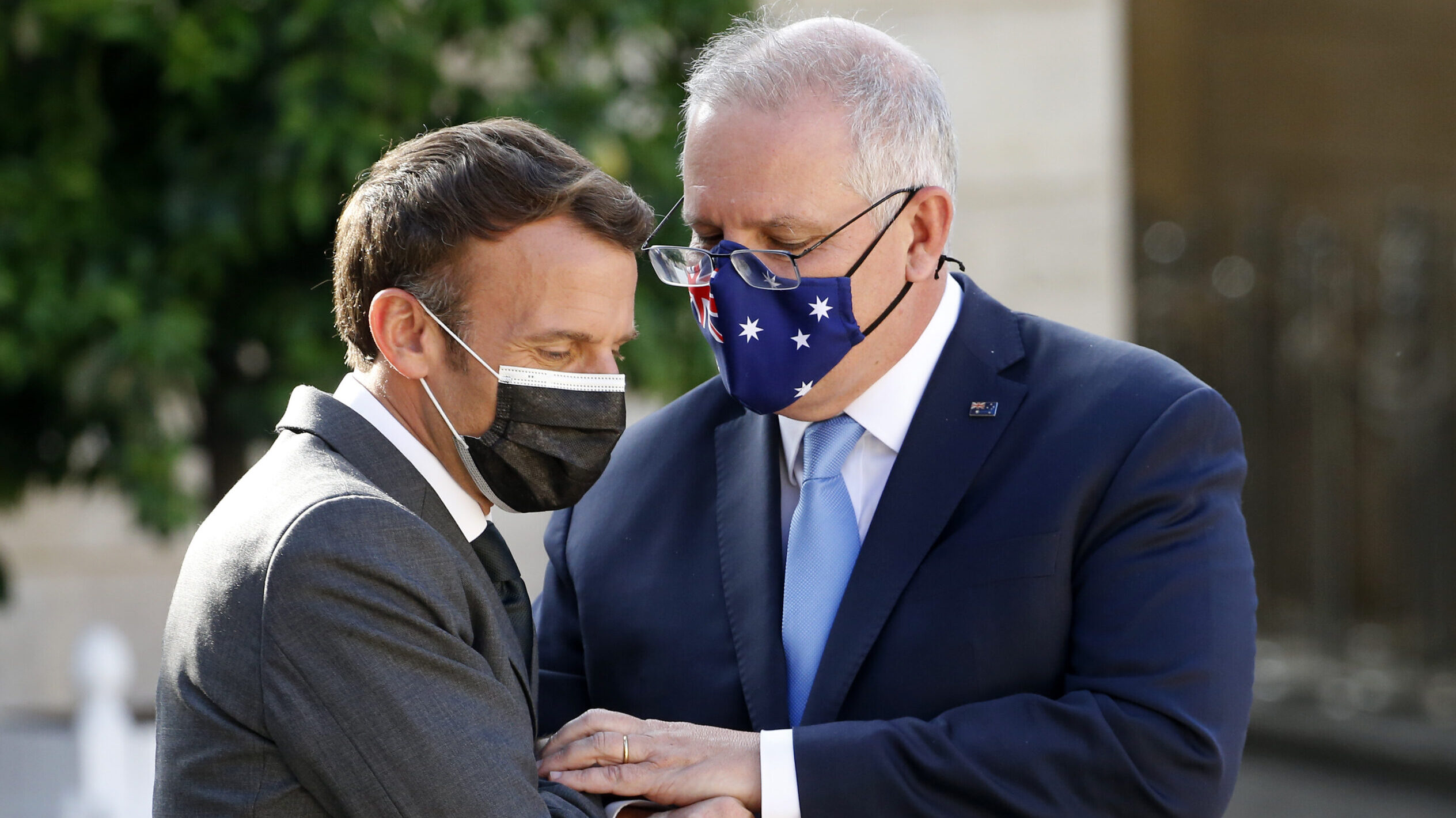 French President Macron Hosts Australia’s Prime Minister Scott Morrison