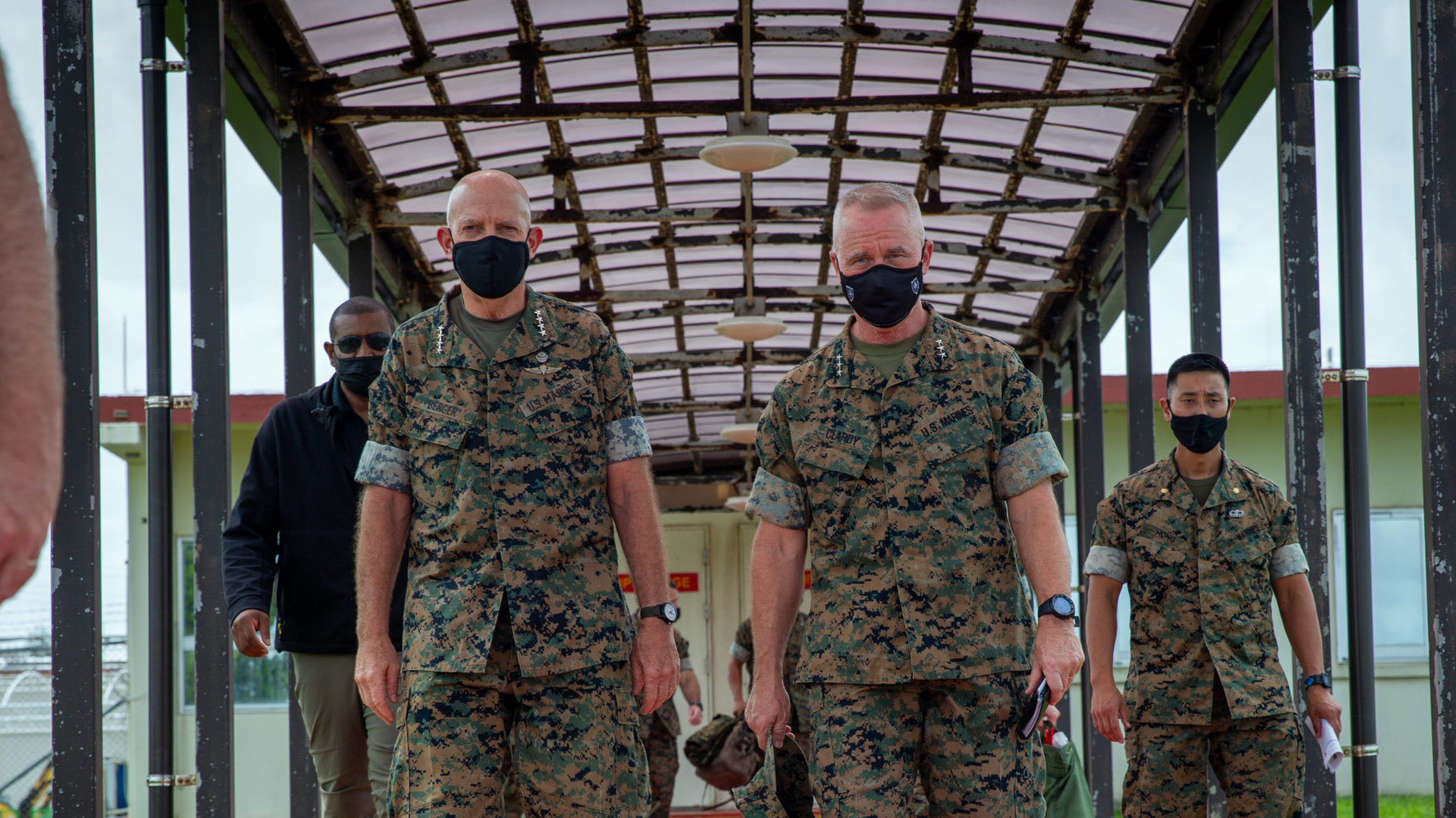 The Commandant of the Marine Corps Gen. David Berger visits Marine Corps Air Station Futenma