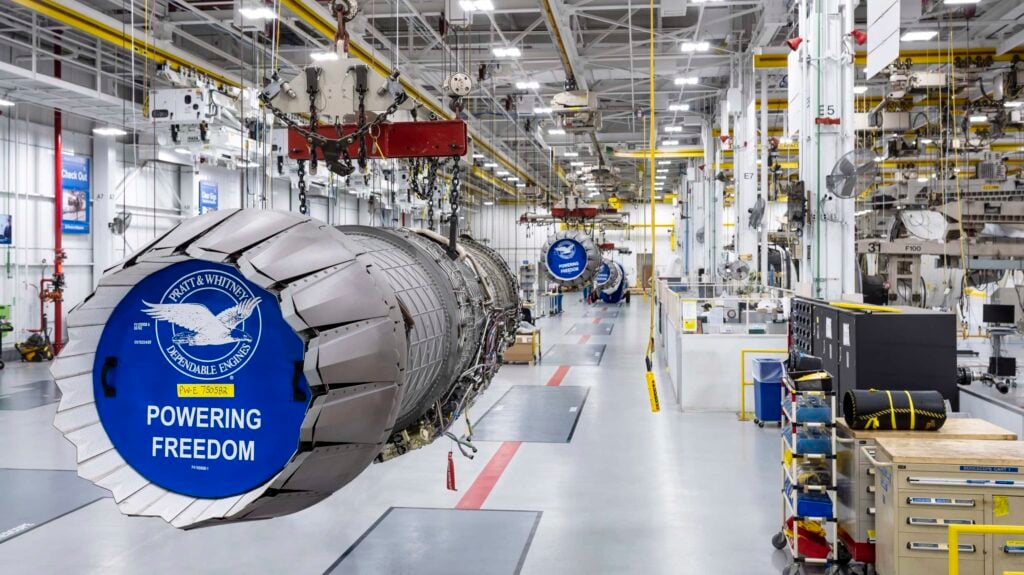 An improved F135 engine off the assembly line would cost the same as the current configuration (Pratt & Whitney photo).