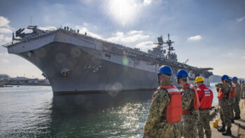 USS America (LHA 6) Returns to CFAS