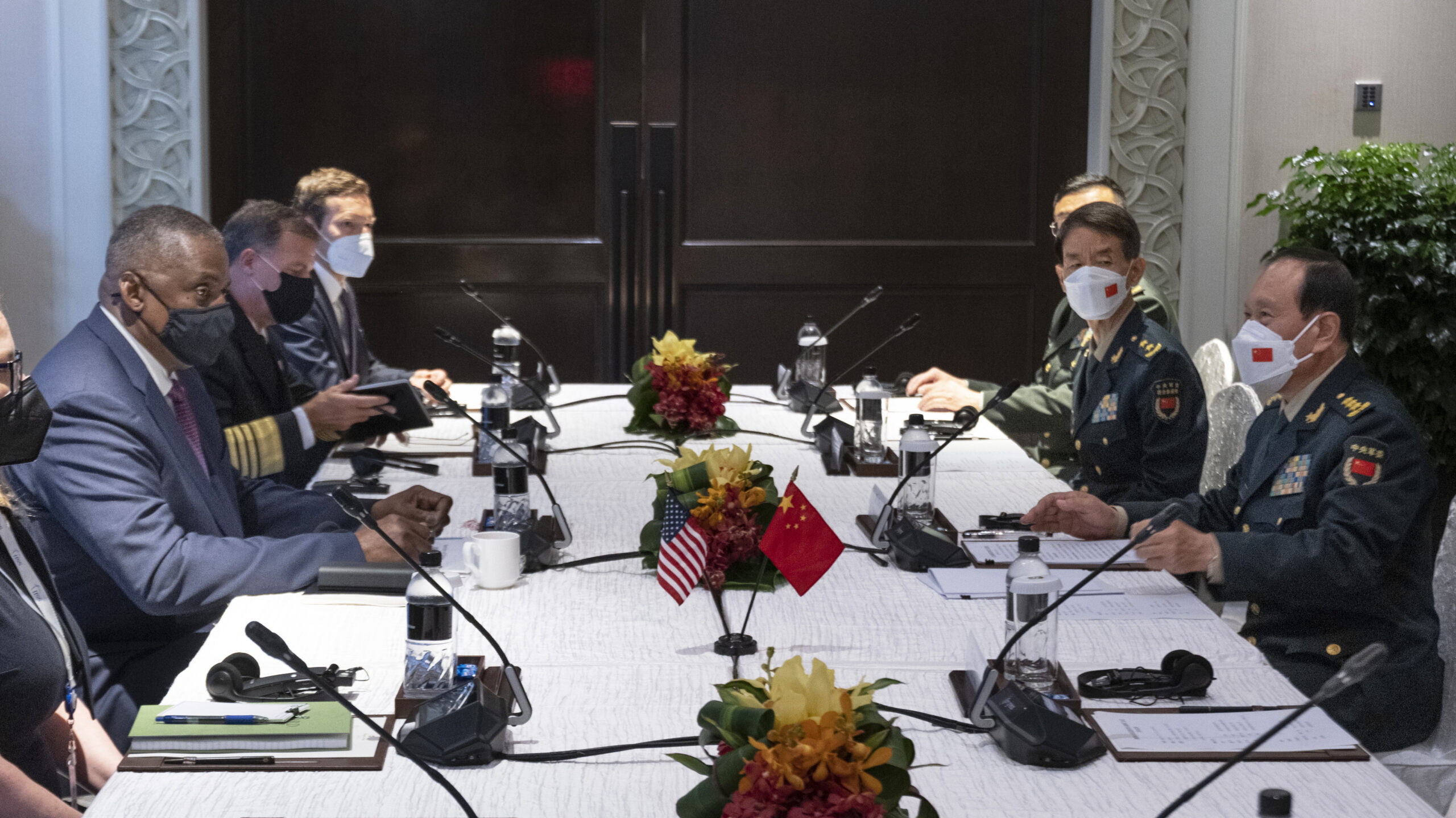 SecDef Austin and PRC Defense Minister Wei meet at Shangri La