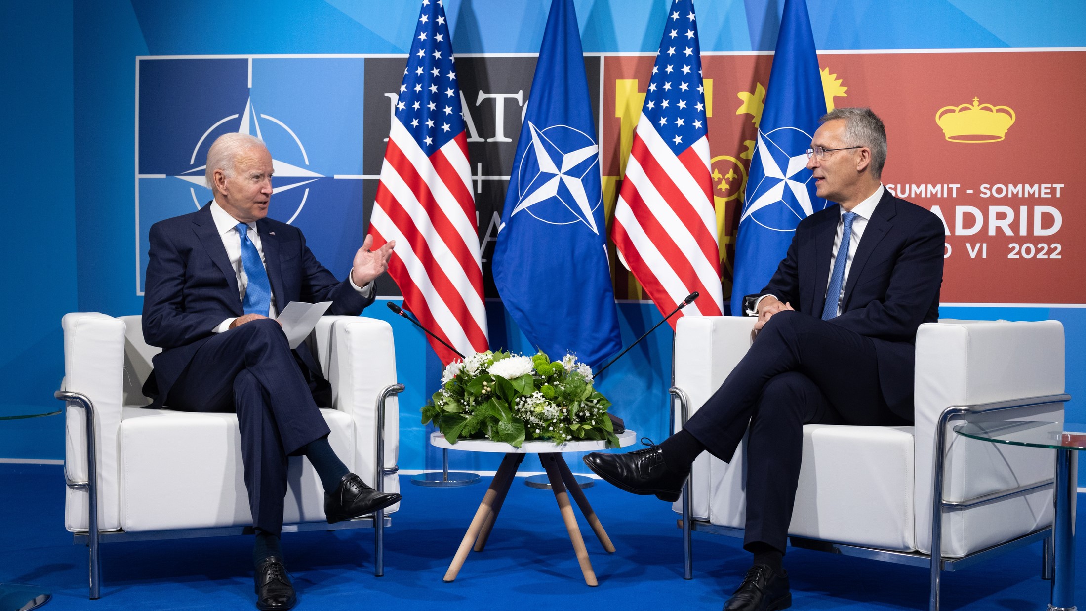 NATO Secretary General meets with the President of the United States – NATO Summit Madrid – Spain, 27-30 June 2022