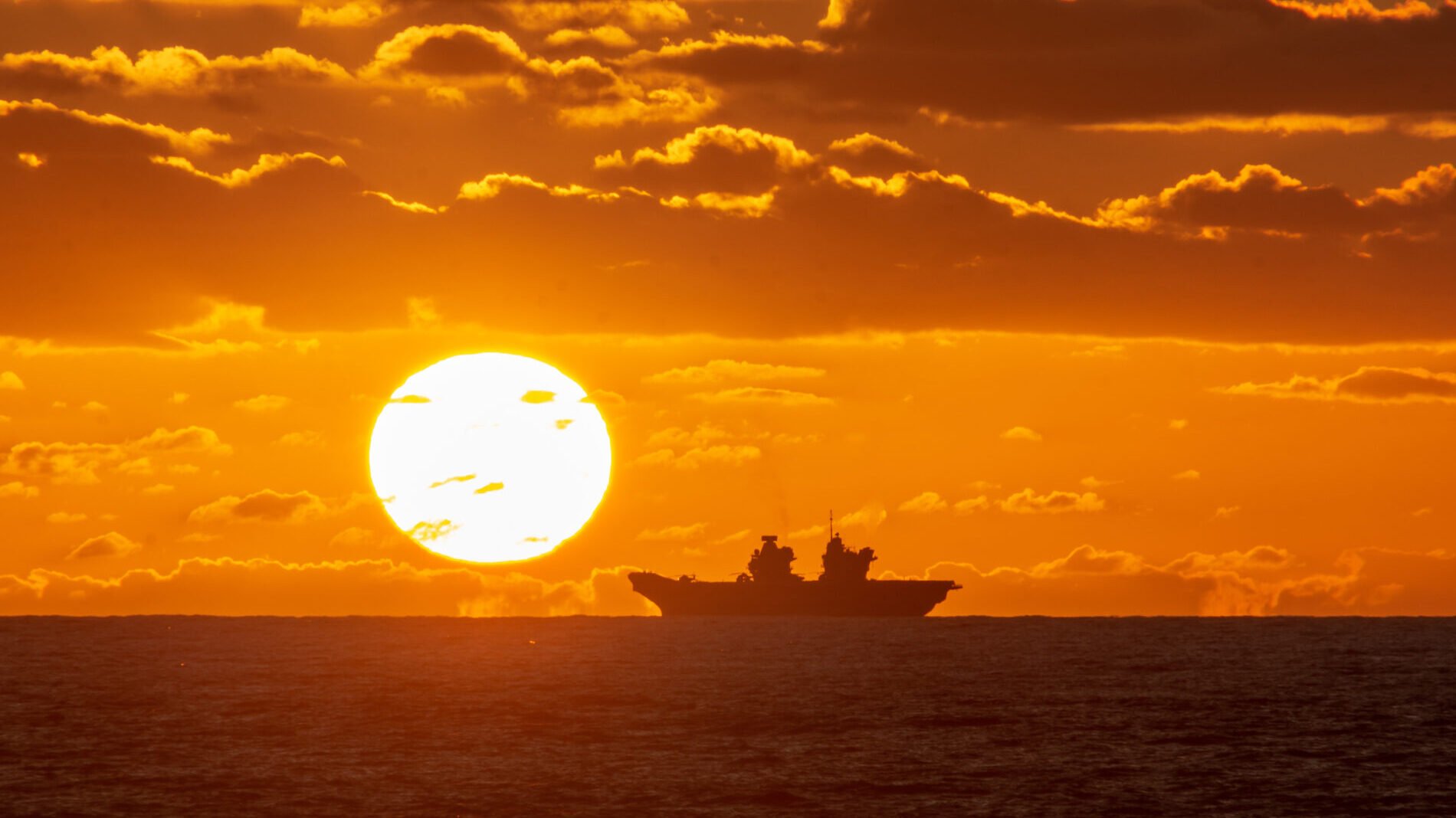 HMS Queen Elizabeth Underway