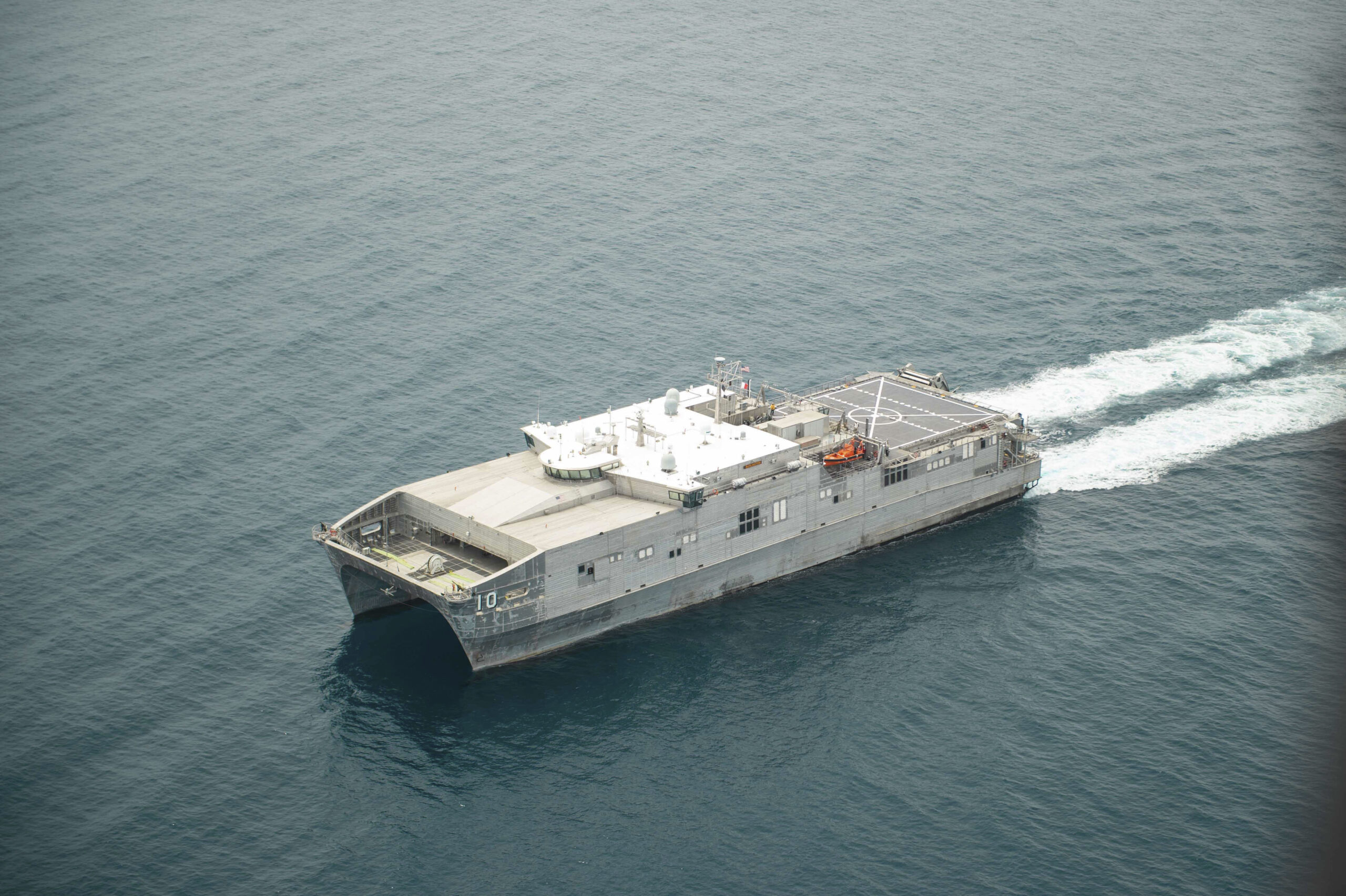 USNS Burlington (T-EPF-10) Operates Off The Coast Of Haiti