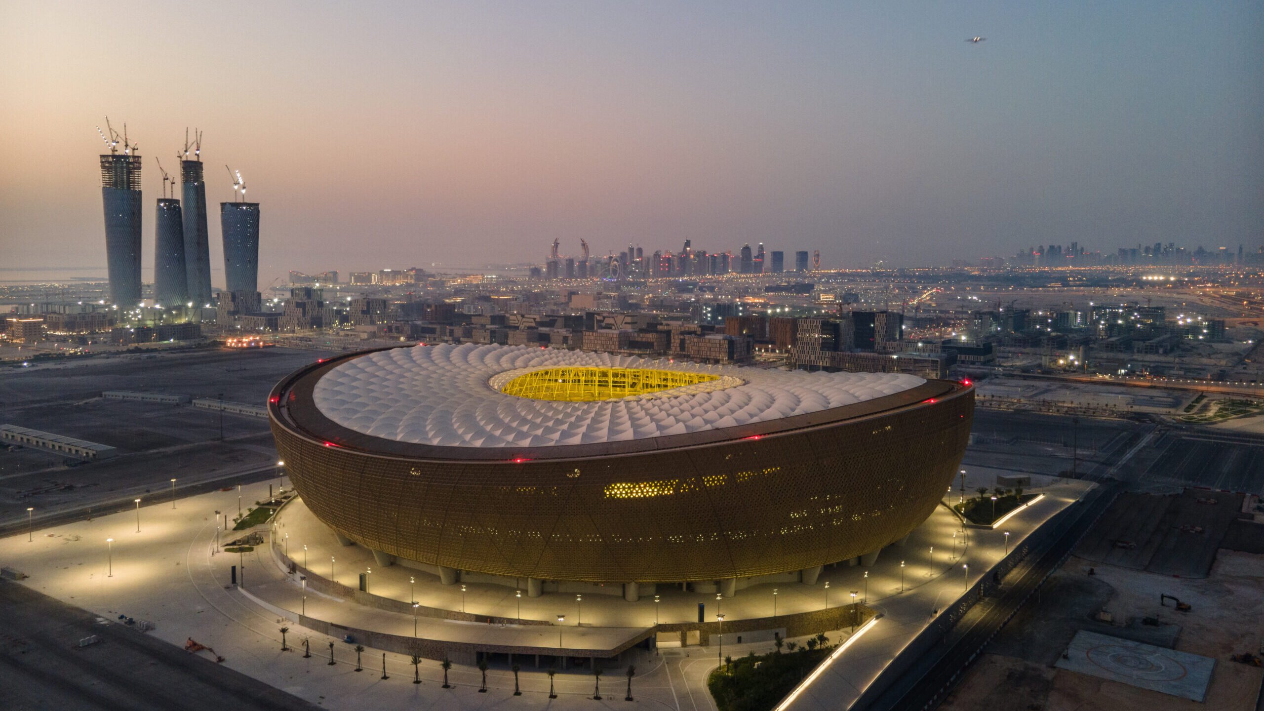 Aerial view of the FIFA World Cup Qatar 2022 venue
