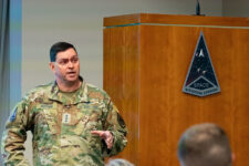 Gen. B. Chance Saltzman Visits SpOC